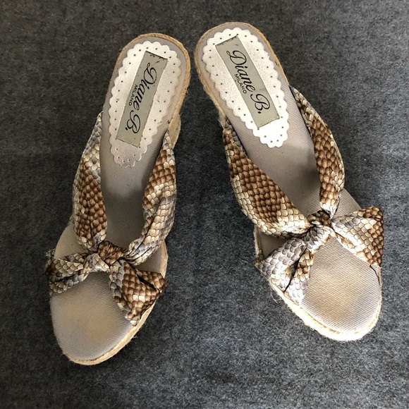 Diane B Milano Wedges Size •8• - Picture 2 of 8